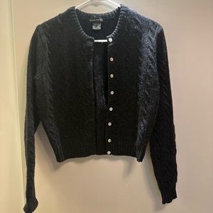 BR 100% wool cardigan sweater